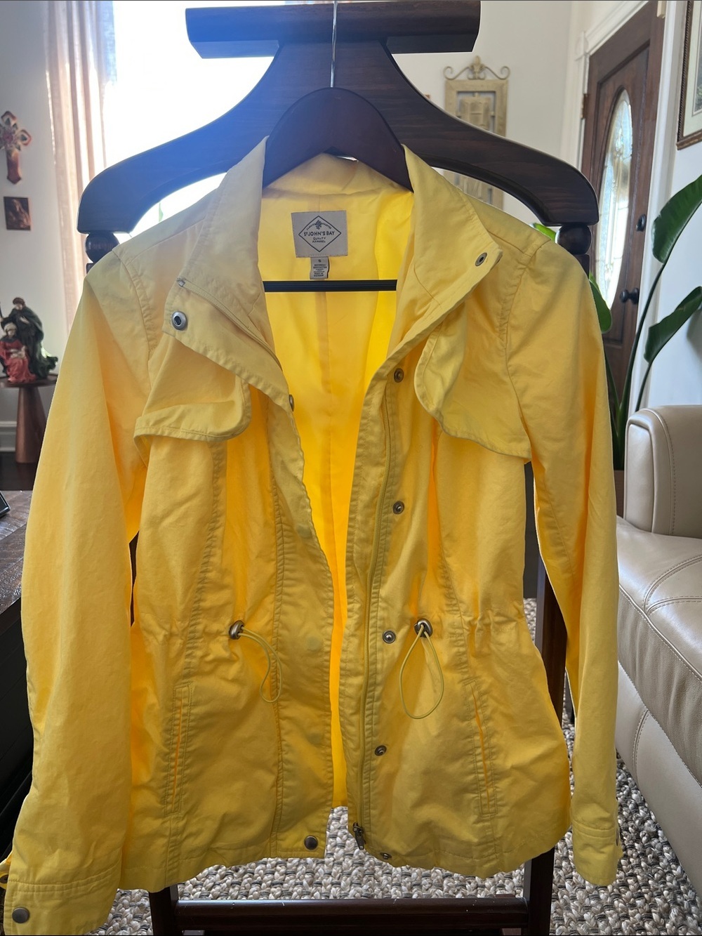 St. John's Bay Yellow Utility Anorak Jacket